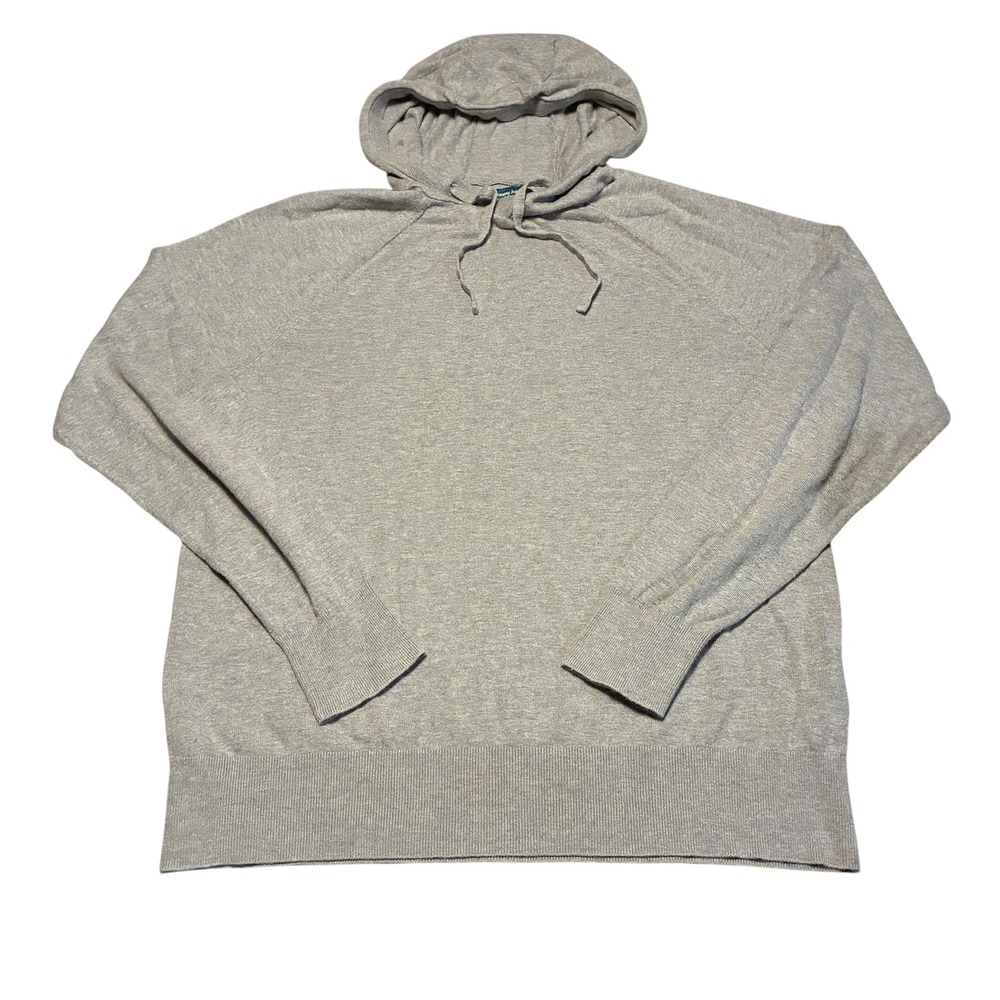 Tommy John Mens Grey Hoodie Cotton Modal Knit Lounge Sweater Size M